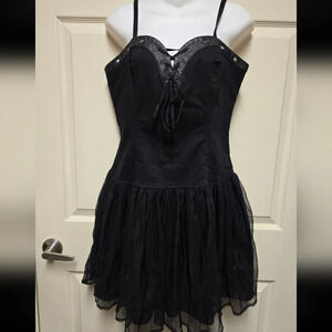 Royal Bones By Daang Tripp NYC Black Tutu Dress Sz XL Plus Size